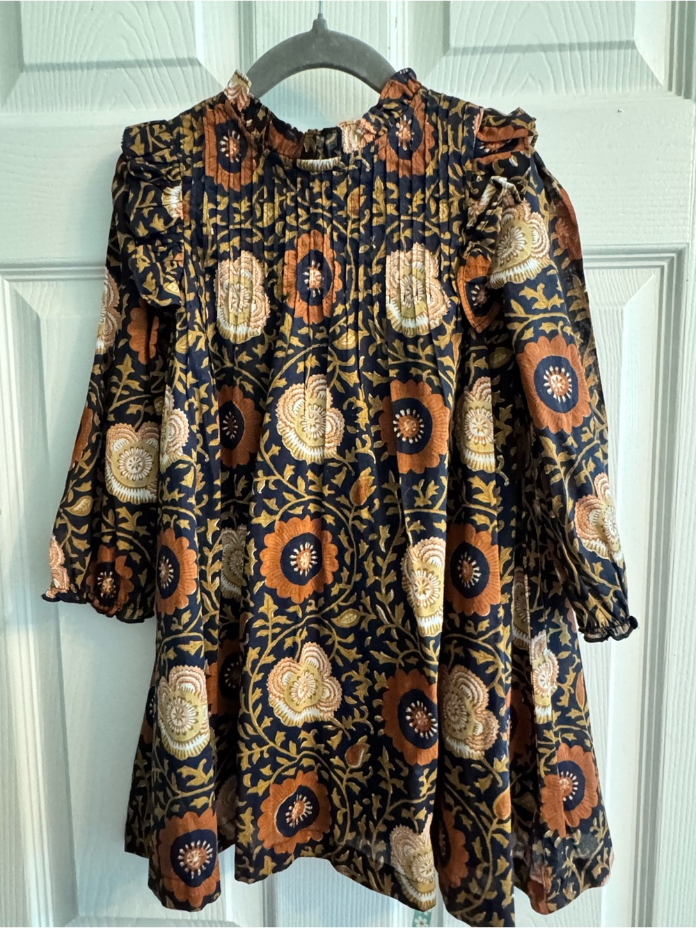 Pink Chicken Jaipur Navy Harvest Floral 4Y